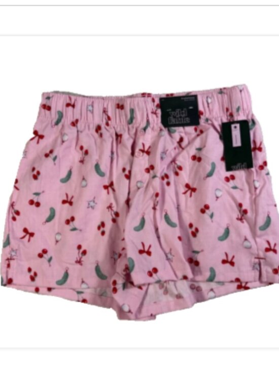wild fable Other - Wild Fable Pink Pajama Boxer Shorts Christmas with Bows, Pickles, and Cherries